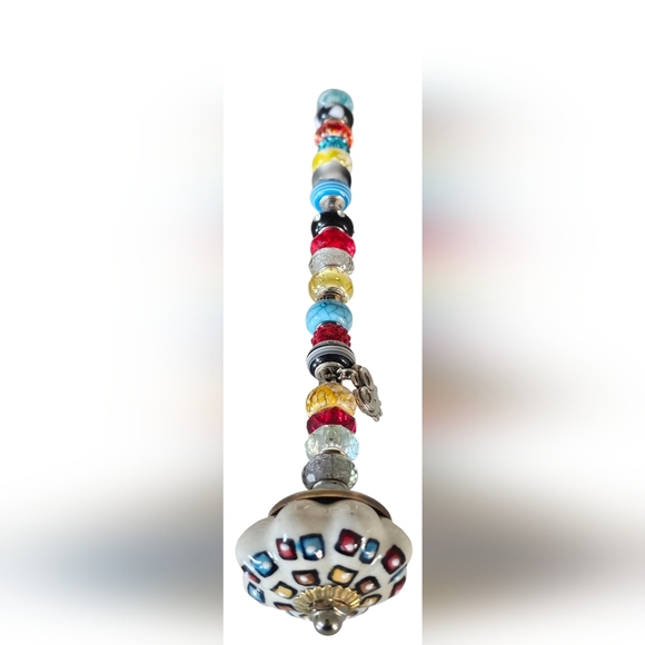 4 Handmade Colorful Beaded Plant Stakes. New! - Picture 11 of 14